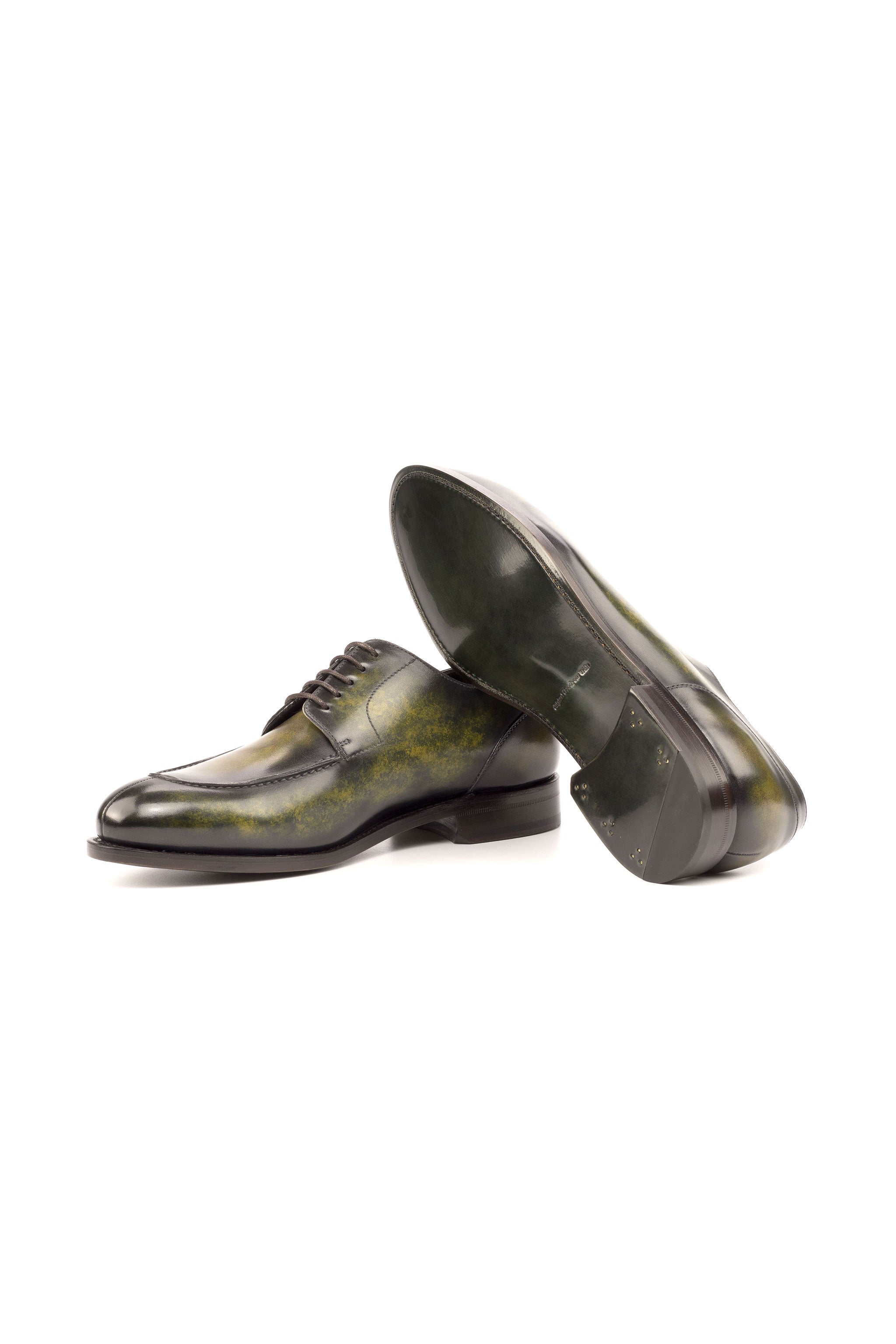 Khaki Patina + Green Patina Derby Split Toe