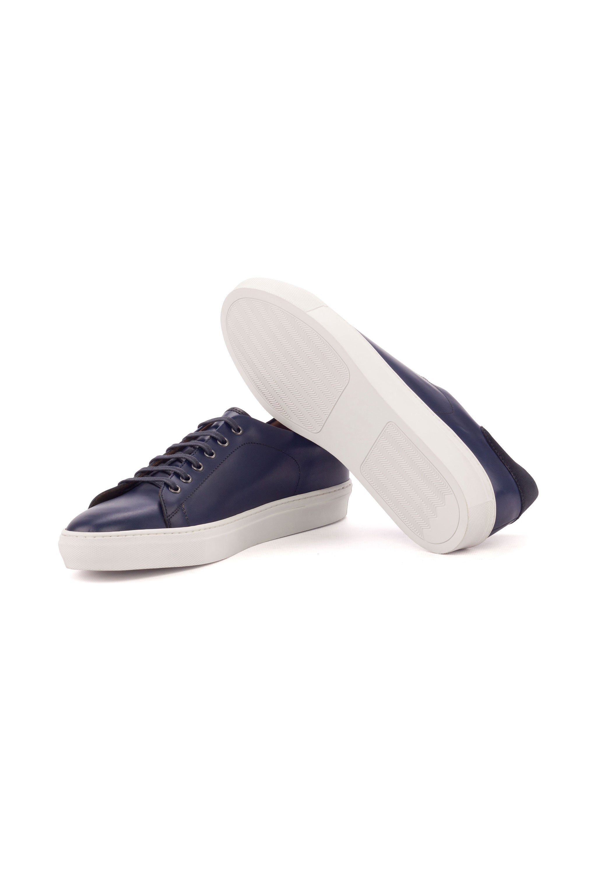 Navy Box Calf + Navy Lux Suede Trainer Sneaker