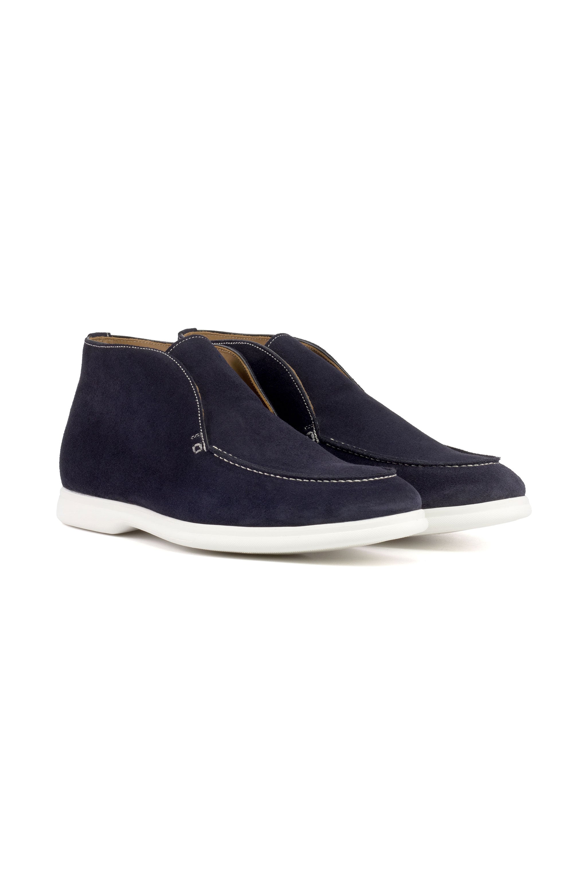 Navy Lux Suede Moccasin Flex Sport Boot