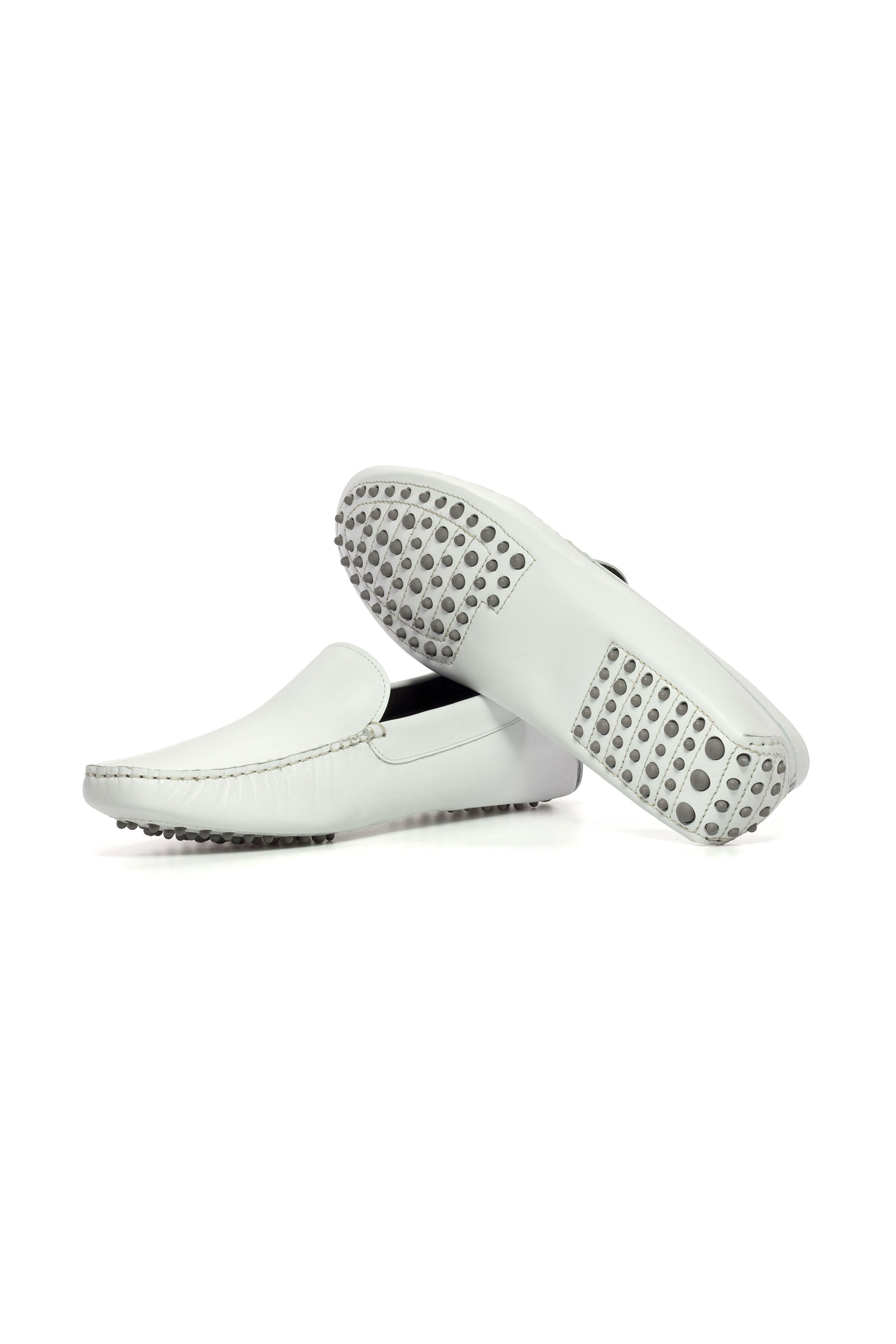 White Nappa + Grey Gommino Drivers